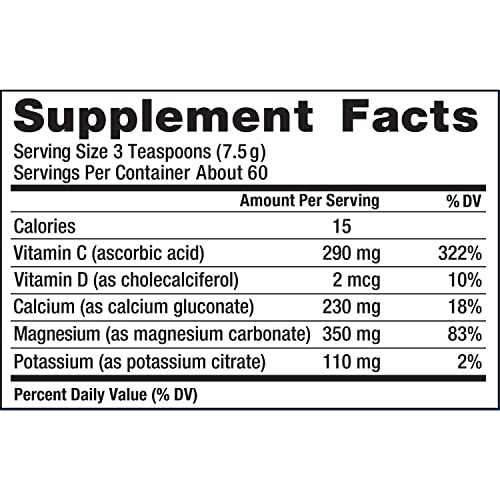 Natural Vitality Calm, Magnesium Citrate Supplement, Anti-Stress Drink Mix Powder, Gluten Free, Vegan, & Non-GMO, Orange, 16 oz