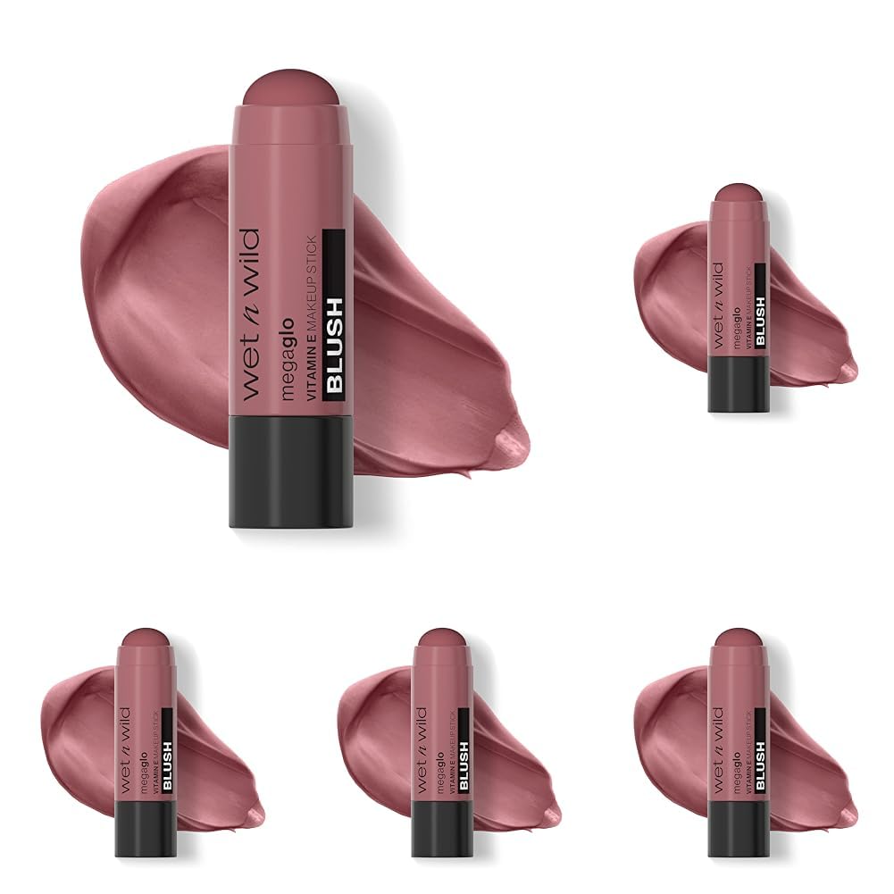 wet n wild MegaGlo Makeup Stick, Buildable Color, Versatile Use, Cruelty-Free & Vegan - When the Nude Strikes