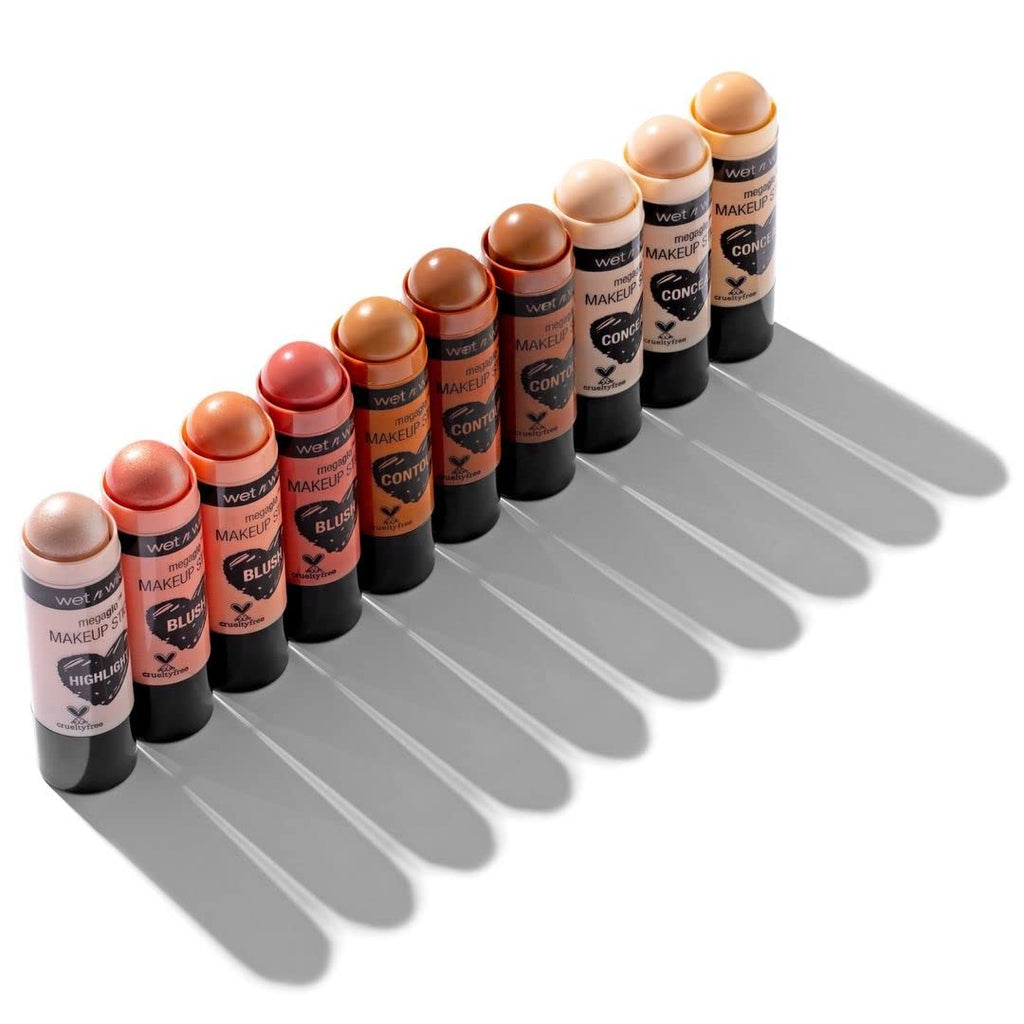 wet n wild MegaGlo Makeup Stick, Buildable Color, Versatile Use, Cruelty-Free & Vegan - When the Nude Strikes