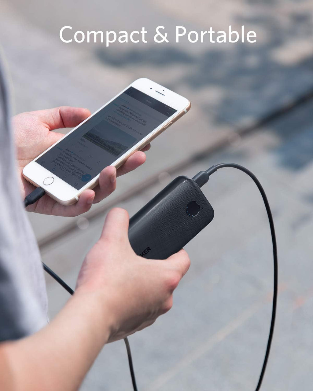 Anker PowerCore 10000 PD Redux, 10000mAh Power Bank USB-C Power Delivery (18W) Portable Charger for iPhone 11/11 Pro / 11 Pro Max / 8 / X/XS Samsung S10, Pixel 3/3XL, iPad Pro 2018, and More