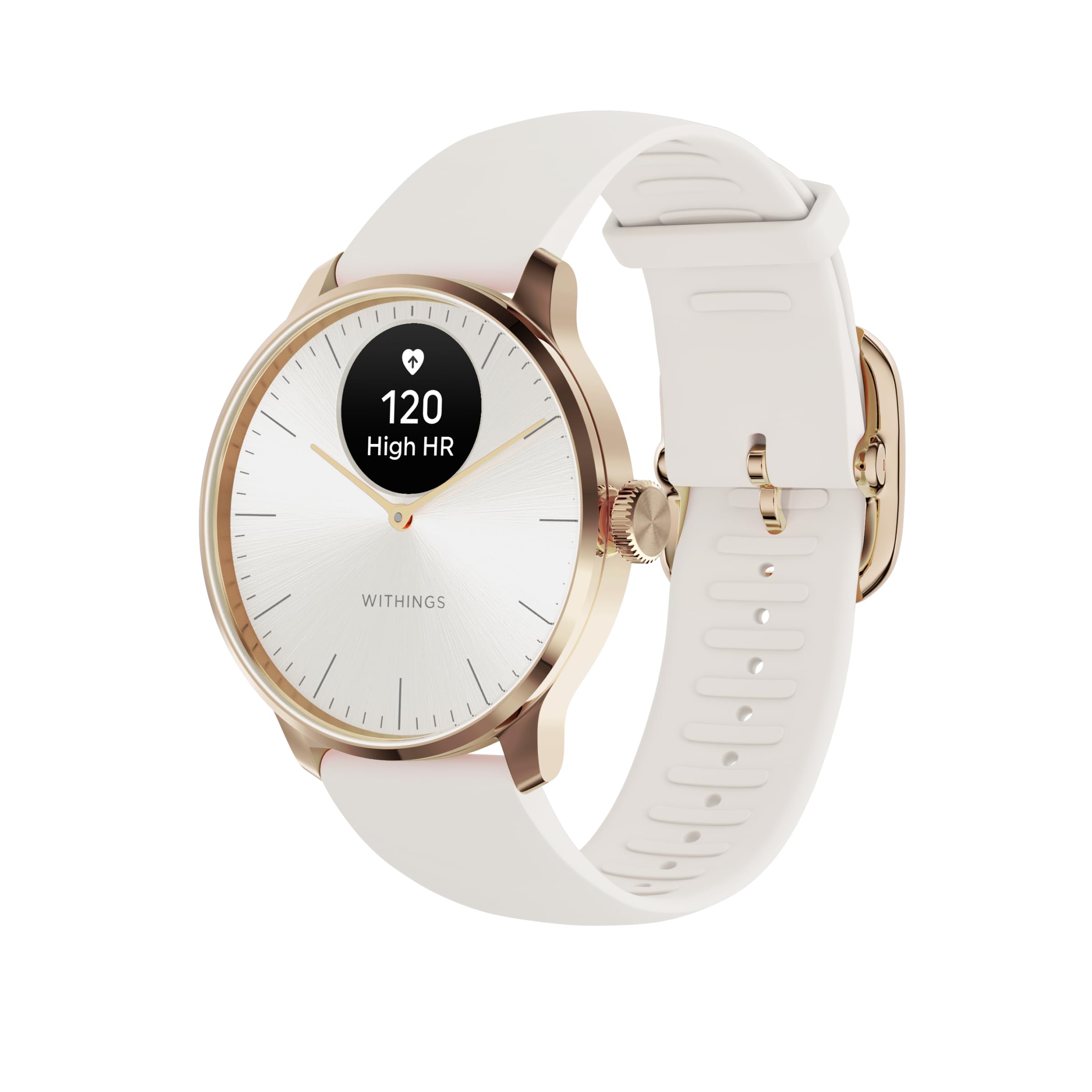 Withings ScanWatch Light - Hybrid Smart Watch, Heart Rate Monitoring, Fitness Tracker, Cycle Tracker, Sleep Monitoring