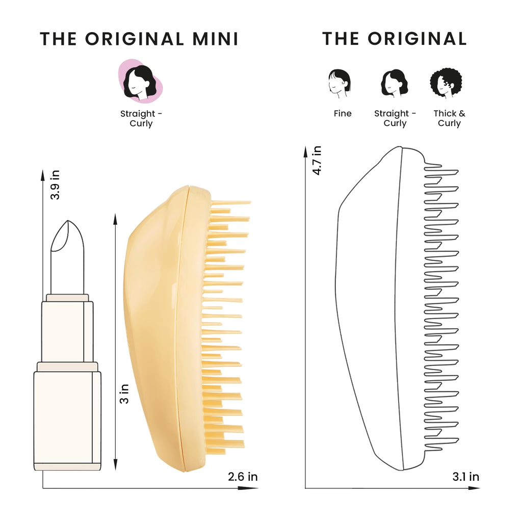 Tangle Teezer Original Detangler Brush, Dry & Wet Hairbrush for All Hair Types, Pink Fizz