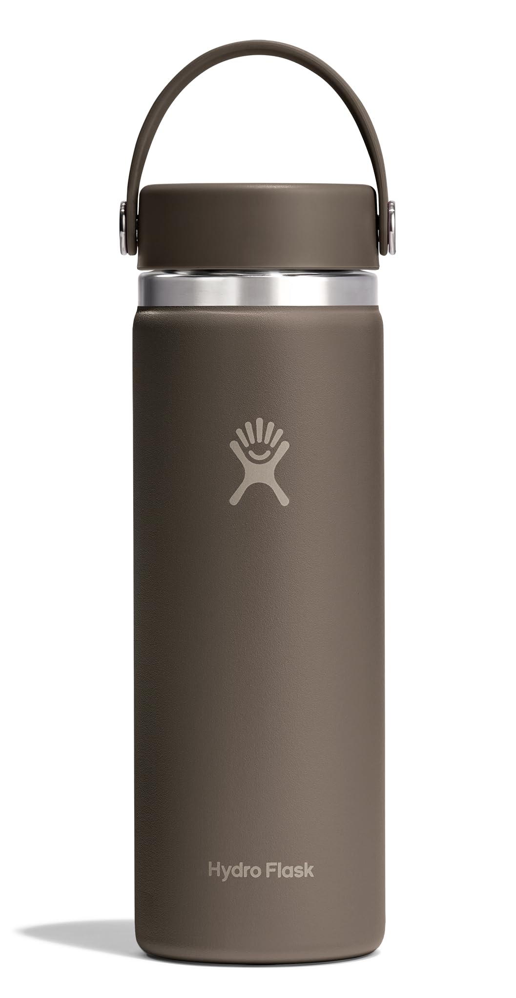 Hydro Flask Water Bottle - Insulated Stainless Steel - Wide Mouth Flex Lid, Non Spill, Leakproof and Refillable in 32 Oz White