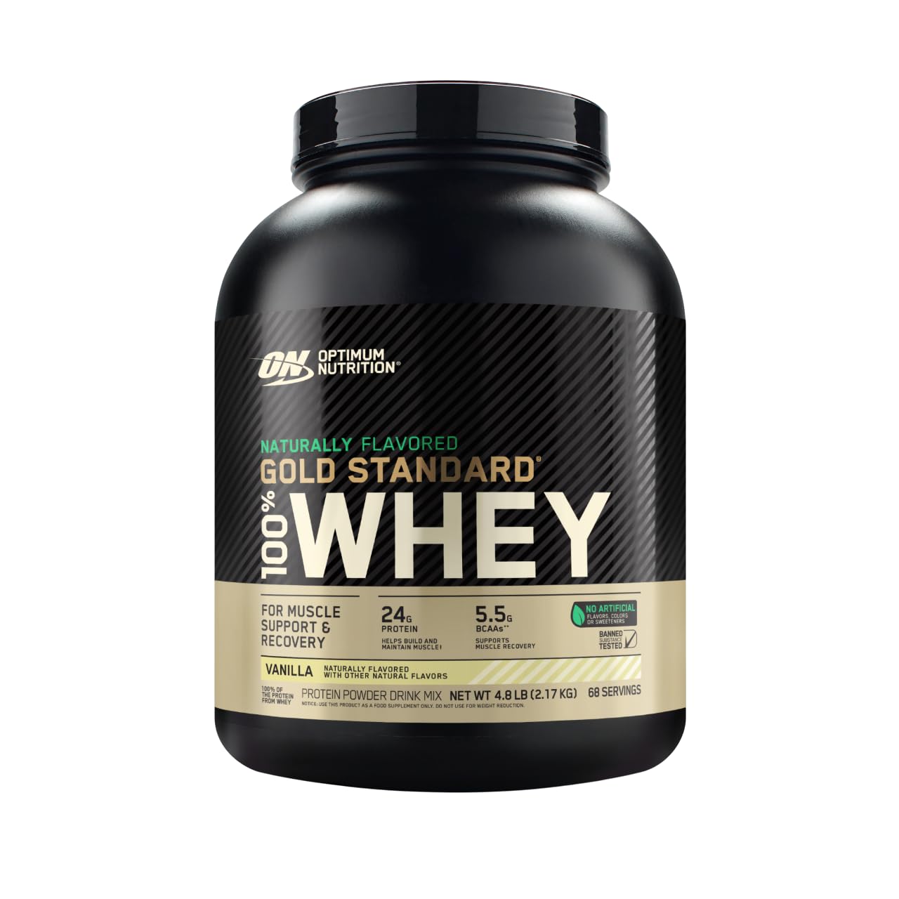 Optimum Nutrition Gold Standard 100% Whey Protein Powder, Double Rich Chocolate, 5 Pound (Packaging May Vary)