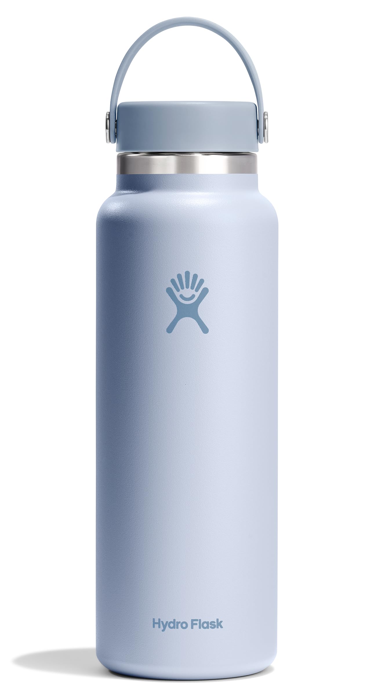 Hydro Flask Water Bottle - Insulated Stainless Steel - Wide Mouth Flex Lid, Non Spill, Leakproof and Refillable in 32 Oz White