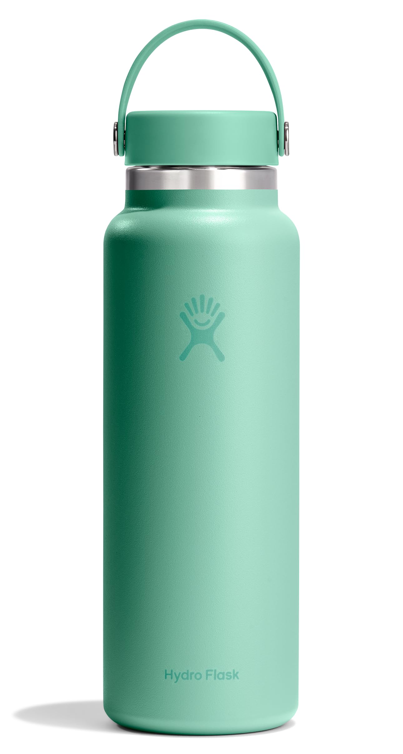 Hydro Flask Water Bottle - Insulated Stainless Steel - Wide Mouth Flex Lid, Non Spill, Leakproof and Refillable in 32 Oz White