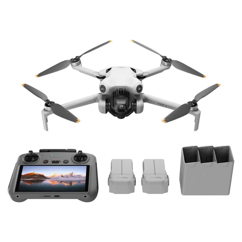 DJI Mini 4 Pro (DJI RC 2), Drones with Camera for Adults 4K, Under 0.549 lbs/249 g, 34 Mins Flight Time, 20km Max Video Transmission Distance, Omnidirectional Vision Sensing, Mini Drone for Beginners