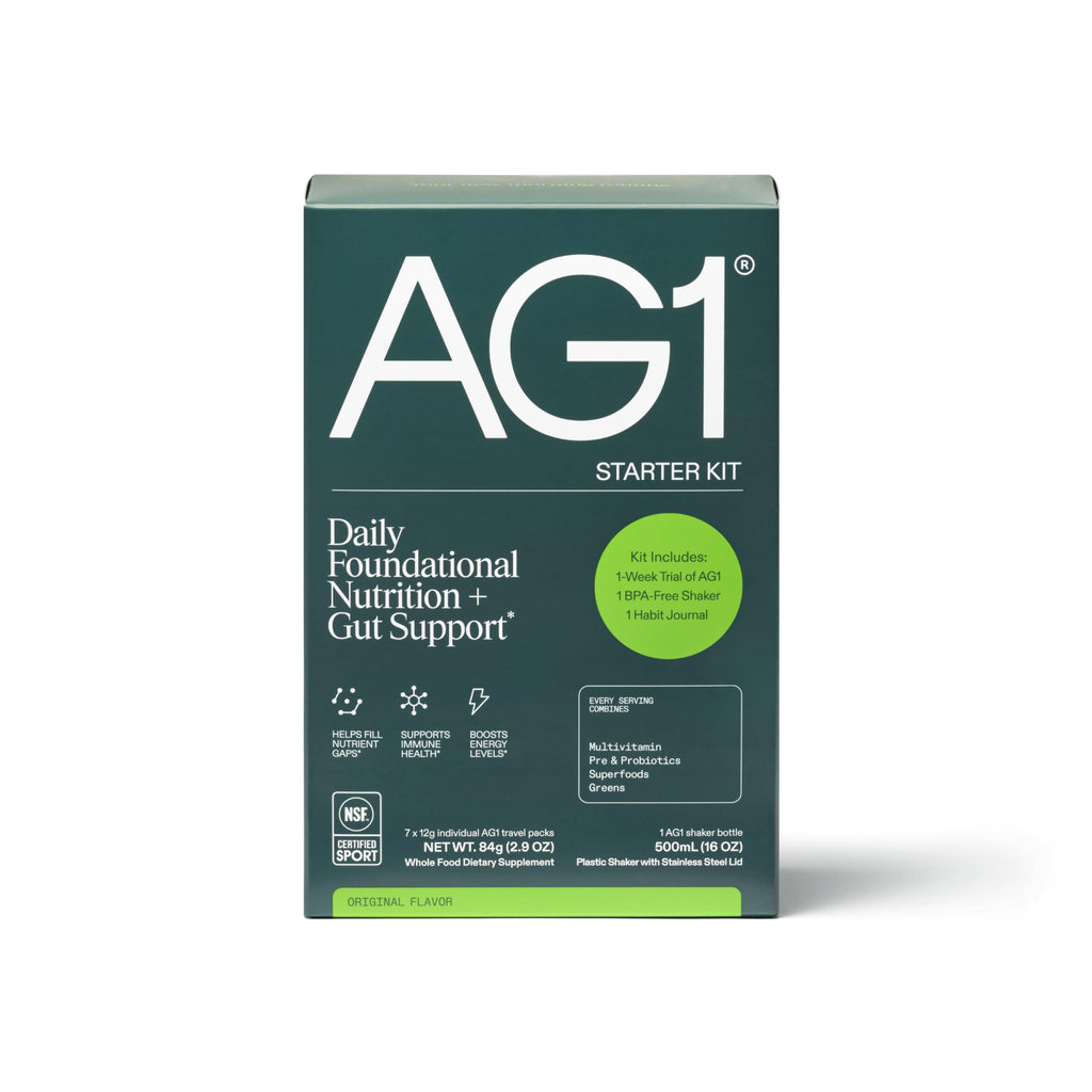 AG1 Multivitamin for Men & Women, Greens Powder Supplement, Probiotic, Gluten Free, Vegan, Keto | 75 Vitamins | Improve Gut Health | (Athletic Greens) Travel Packs 30ct, No Shaker, Classic Formula