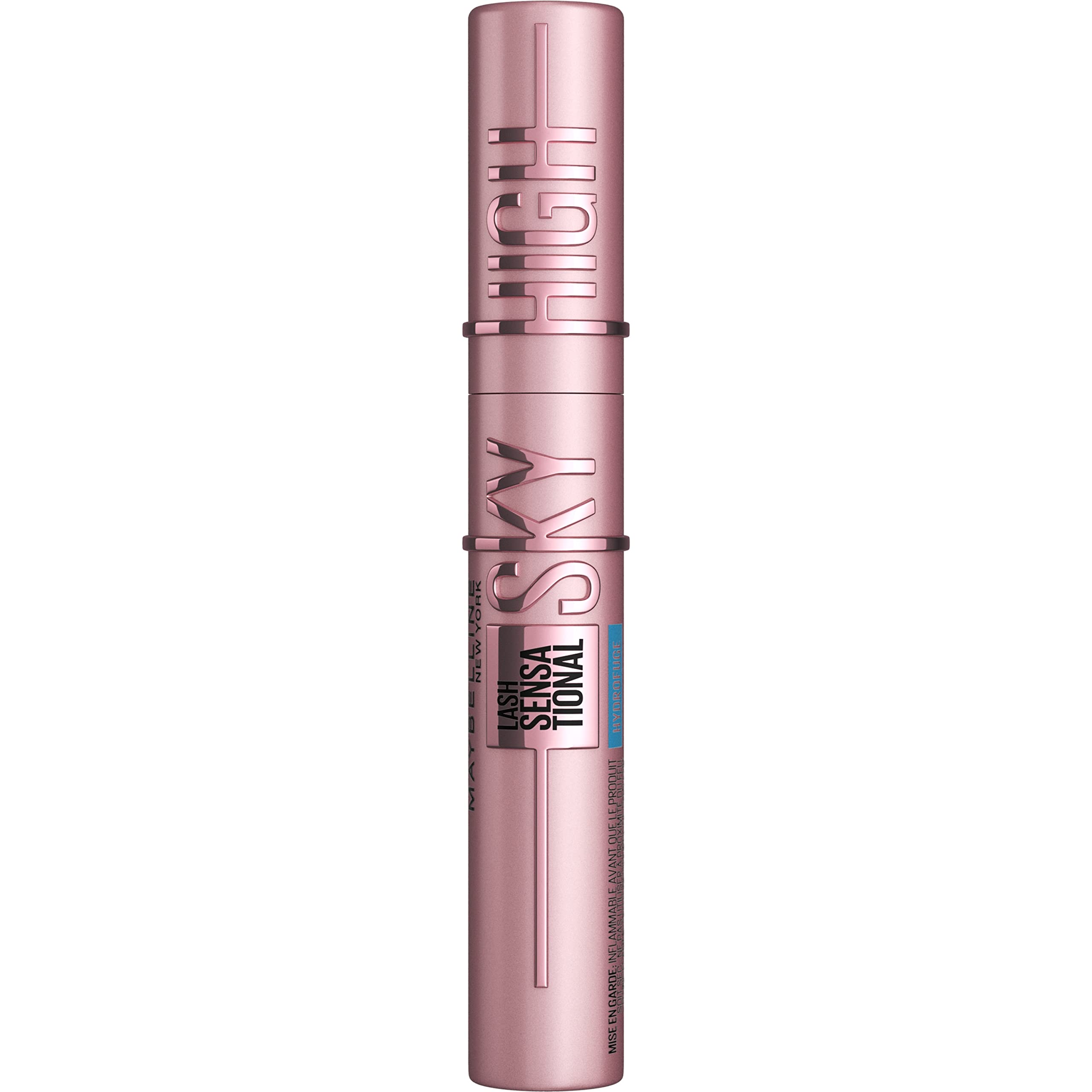 Maybelline Lash Sensational Sky High Washable Mascara Makeup, Volumizing, Lengthening, Defining, Curling, Multiplying, Buildable Formula, Blackest Black, 1 Count