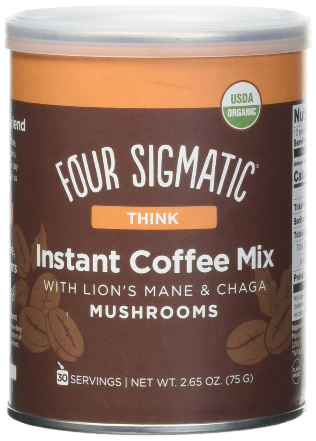 Four Sigmatic Original Mushroom Coffee | High Dose Lion's Mane, Chaga, Turkey Tail, Cordyceps and Reishi | Energy, Focus & Immune Support | 30 Servings