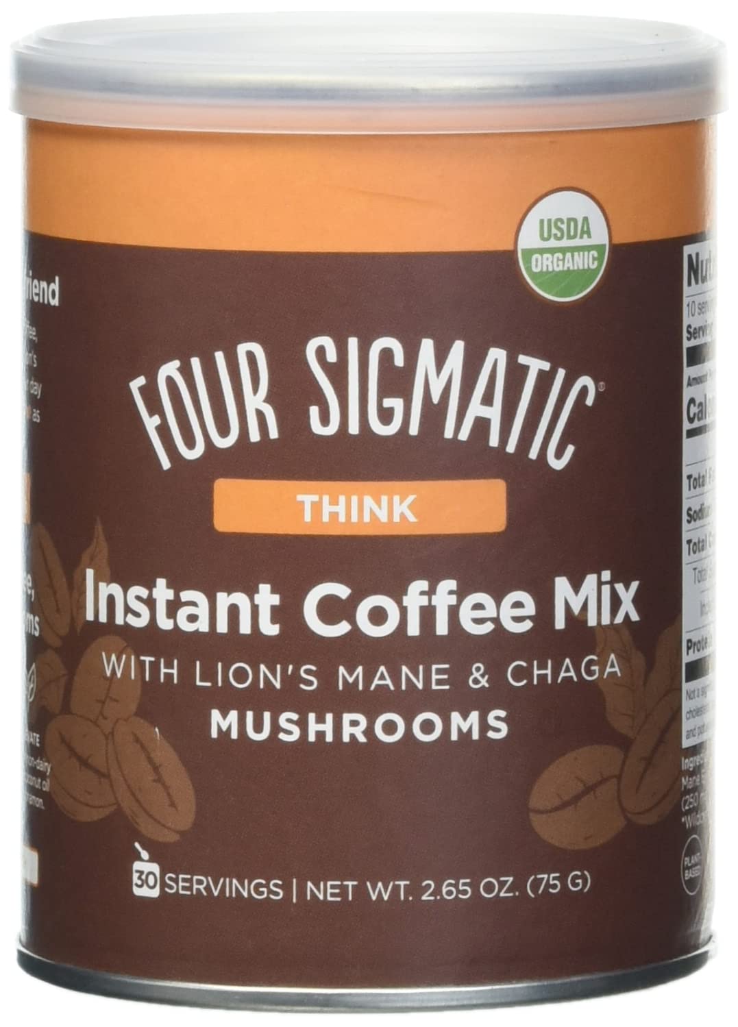 Four Sigmatic Original Mushroom Coffee | High Dose Lion's Mane, Chaga, Turkey Tail, Cordyceps and Reishi | Energy, Focus & Immune Support | 30 Servings