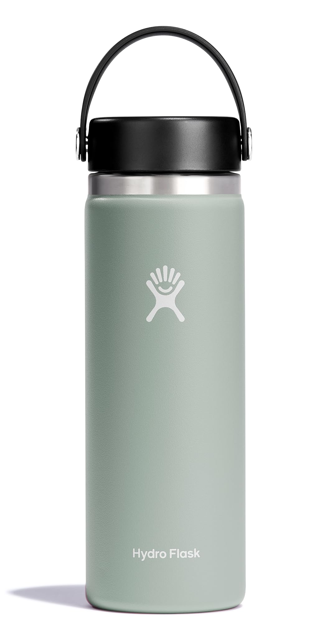 Hydro Flask Water Bottle - Insulated Stainless Steel - Wide Mouth Flex Lid, Non Spill, Leakproof and Refillable in 32 Oz White