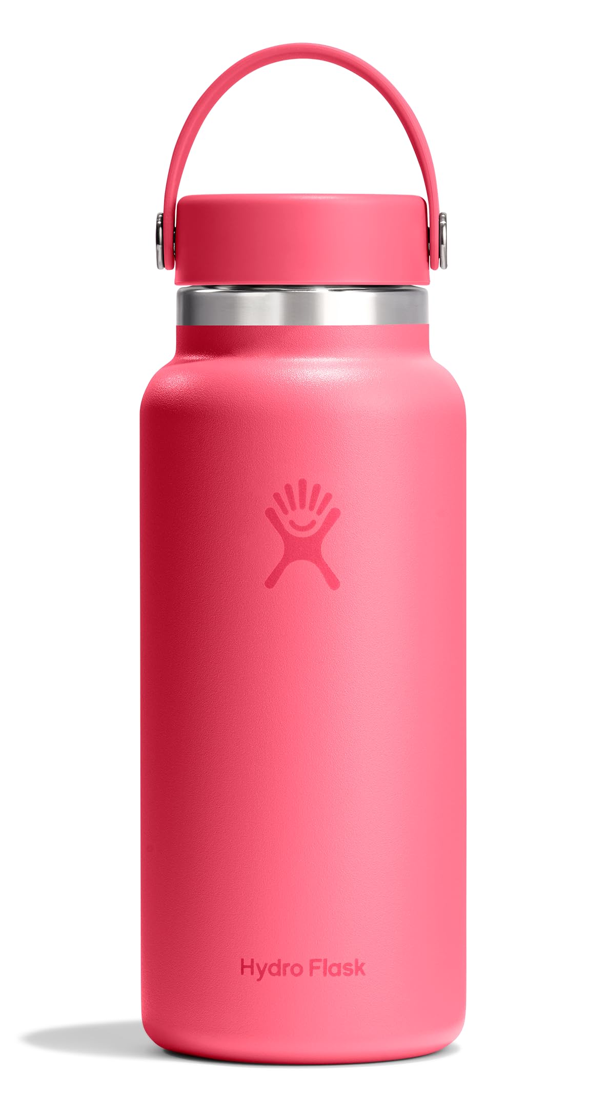 Hydro Flask Water Bottle - Insulated Stainless Steel - Wide Mouth Flex Lid, Non Spill, Leakproof and Refillable in 32 Oz White