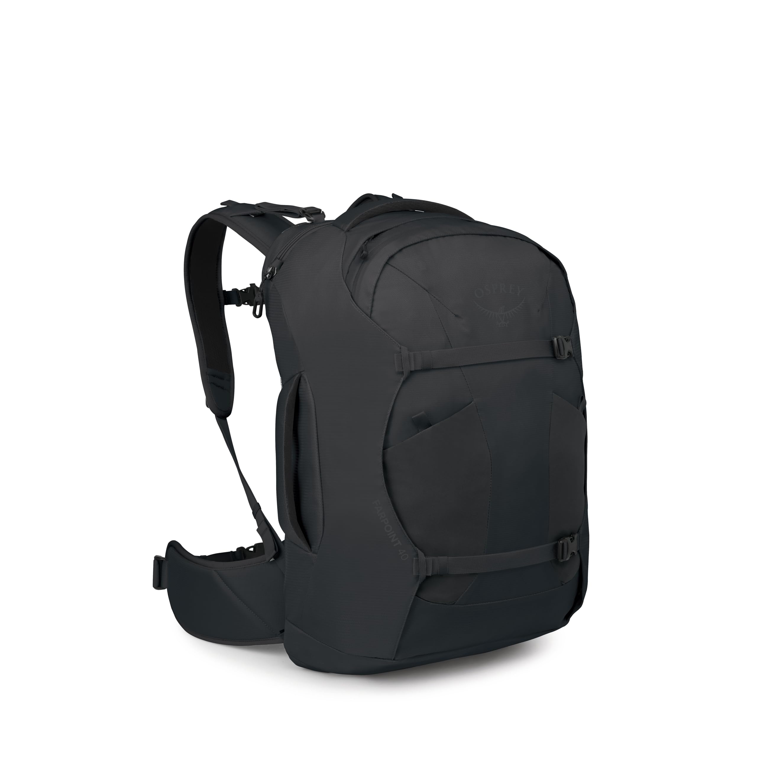 Osprey Farpoint 40L Men's Travel Backpack - Carry On Bag with Laptop Sleeve and Toiletry Pocket, Black