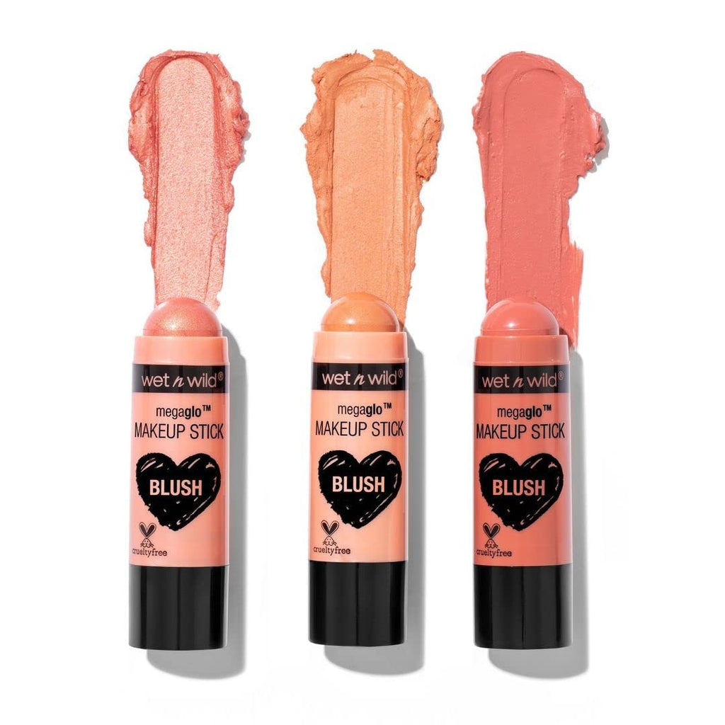 wet n wild MegaGlo Makeup Stick, Buildable Color, Versatile Use, Cruelty-Free & Vegan - When the Nude Strikes