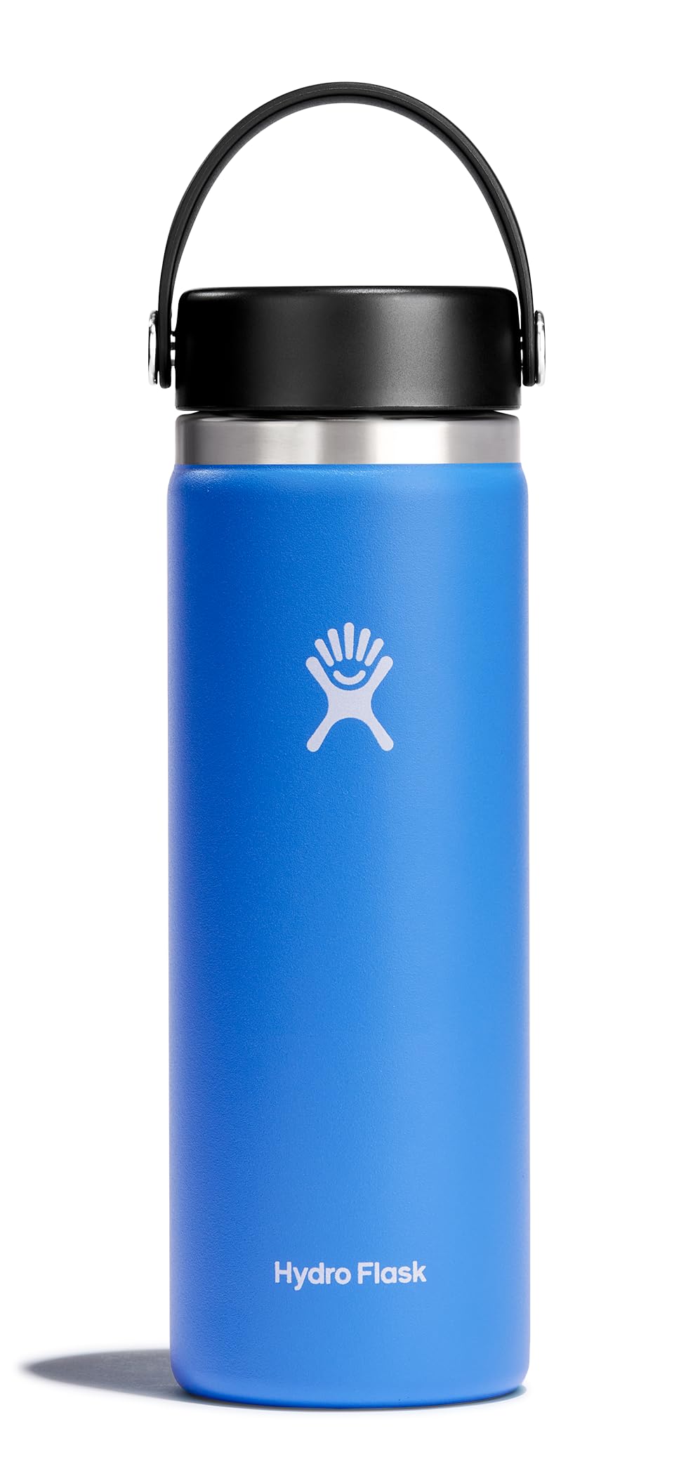 Hydro Flask Water Bottle - Insulated Stainless Steel - Wide Mouth Flex Lid, Non Spill, Leakproof and Refillable in 32 Oz White