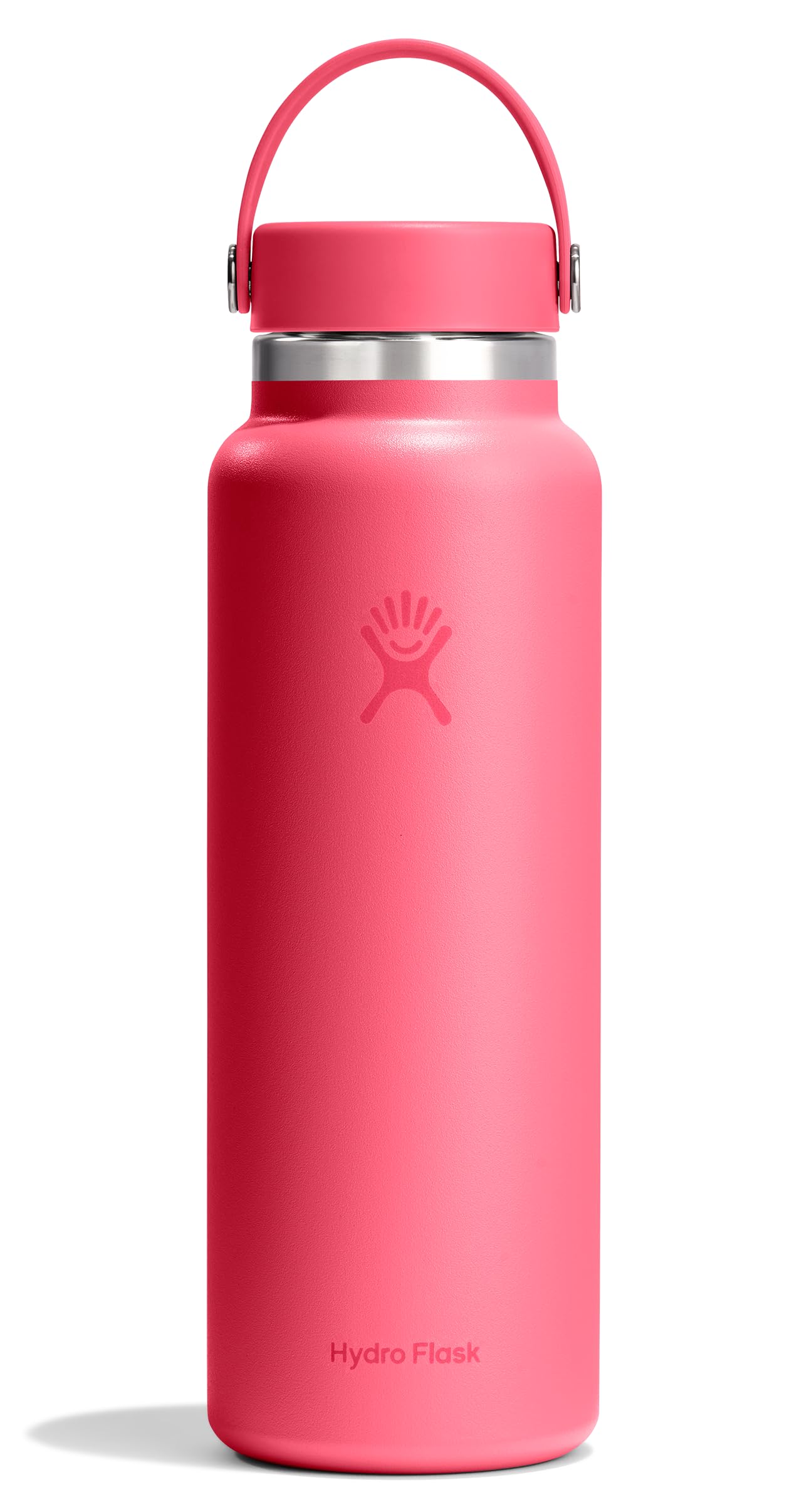 Hydro Flask Water Bottle - Insulated Stainless Steel - Wide Mouth Flex Lid, Non Spill, Leakproof and Refillable in 32 Oz White