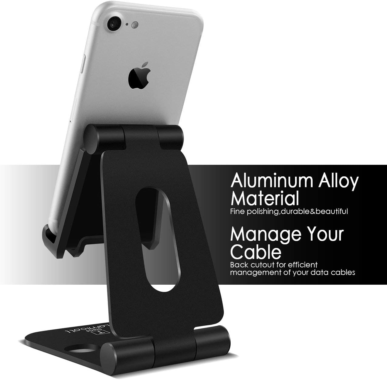 Lamicall Adjustable Phone Tablet Stand, Playstand for Switch, Foldable Desk Holder Dock, Compatible with iPad mini, 9.7'' iPad Pro Air, Phone 12 Mini 11 Pro Xs Xs Max Xr X 8 7 6 6s Plus SE (4-10'')