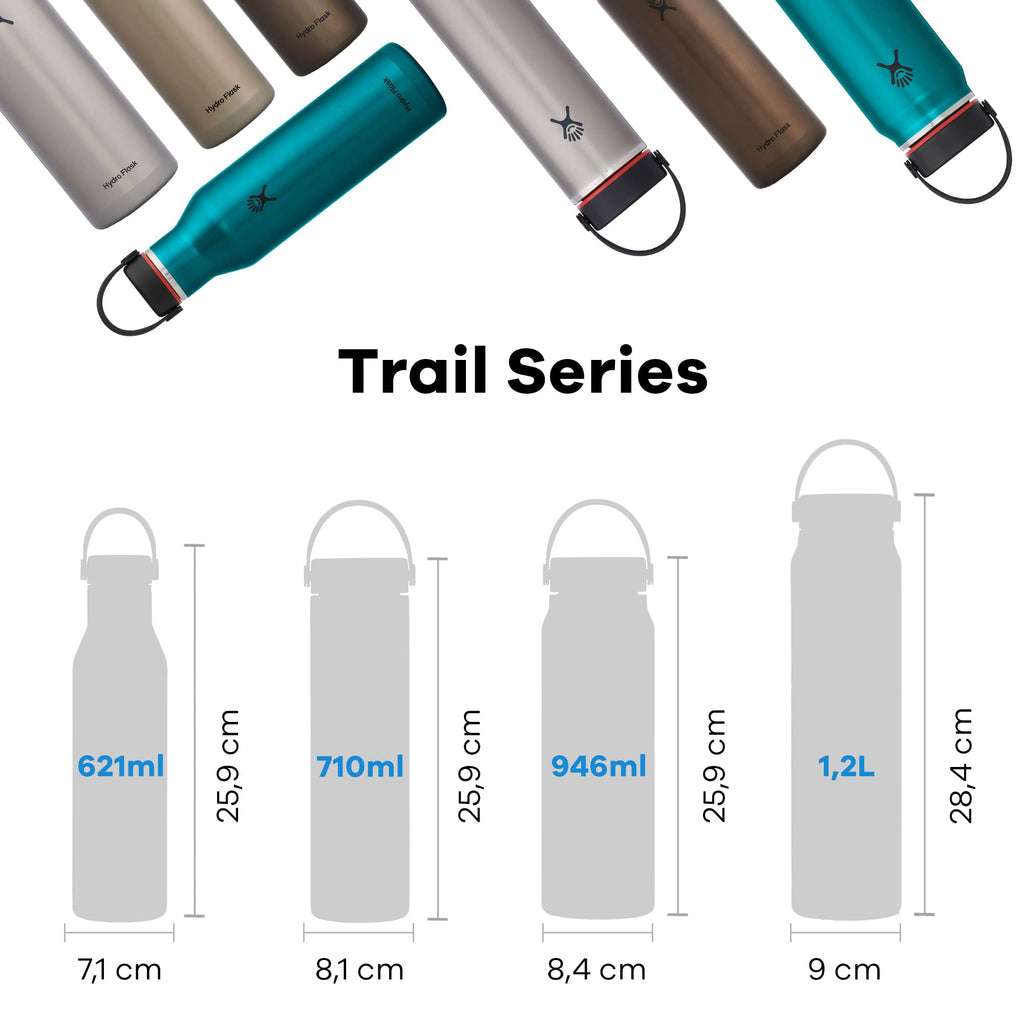 Hydro Flask 40 Oz Lightweight Trail Series Wide Flex Cap Serpentine- Hiking Water Bottle