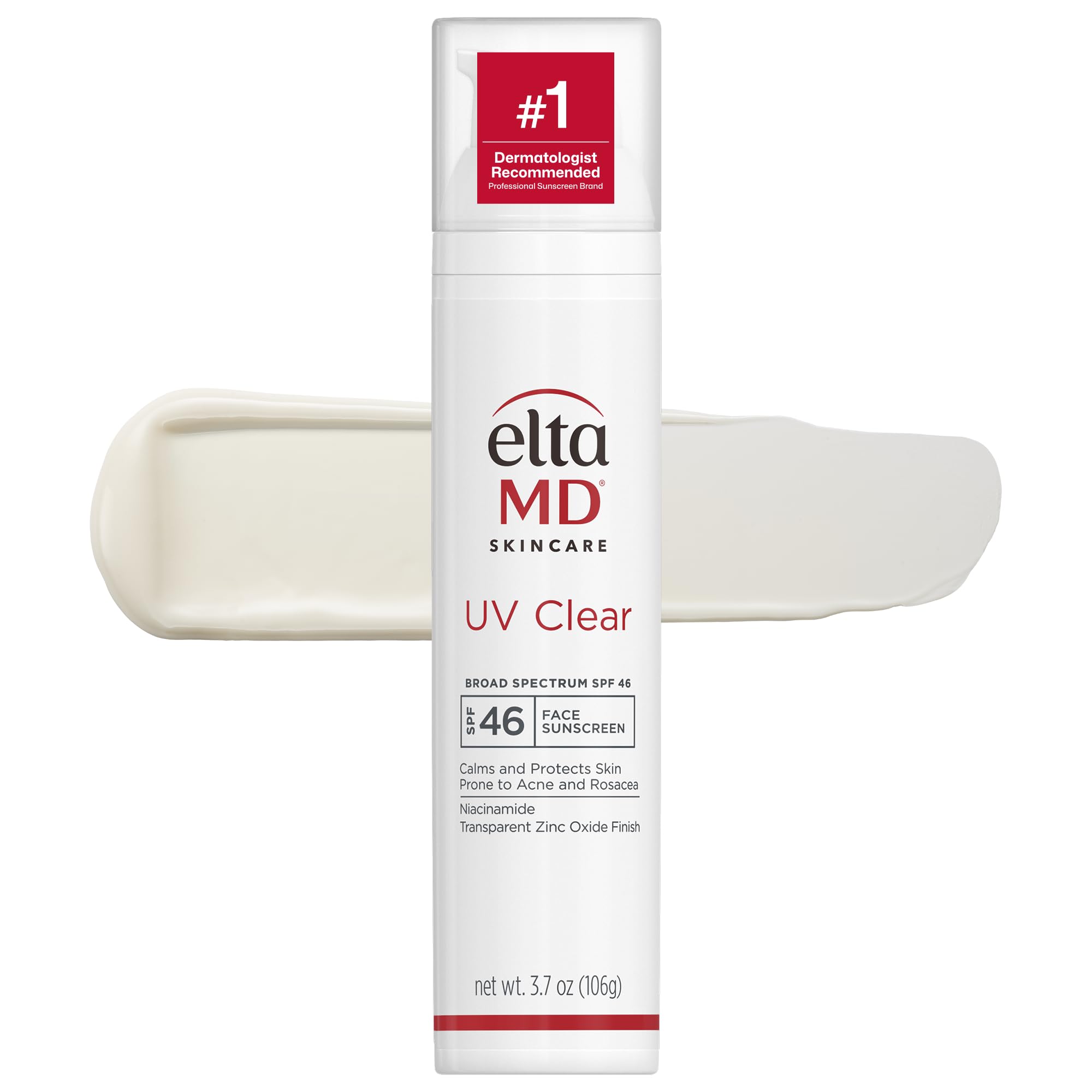 EltaMD UV Clear Tinted Face Sunscreen SPF 46, Oil Free Sunscreen for Sensitive Skin with Zinc Oxide, Dermatologist Recommended