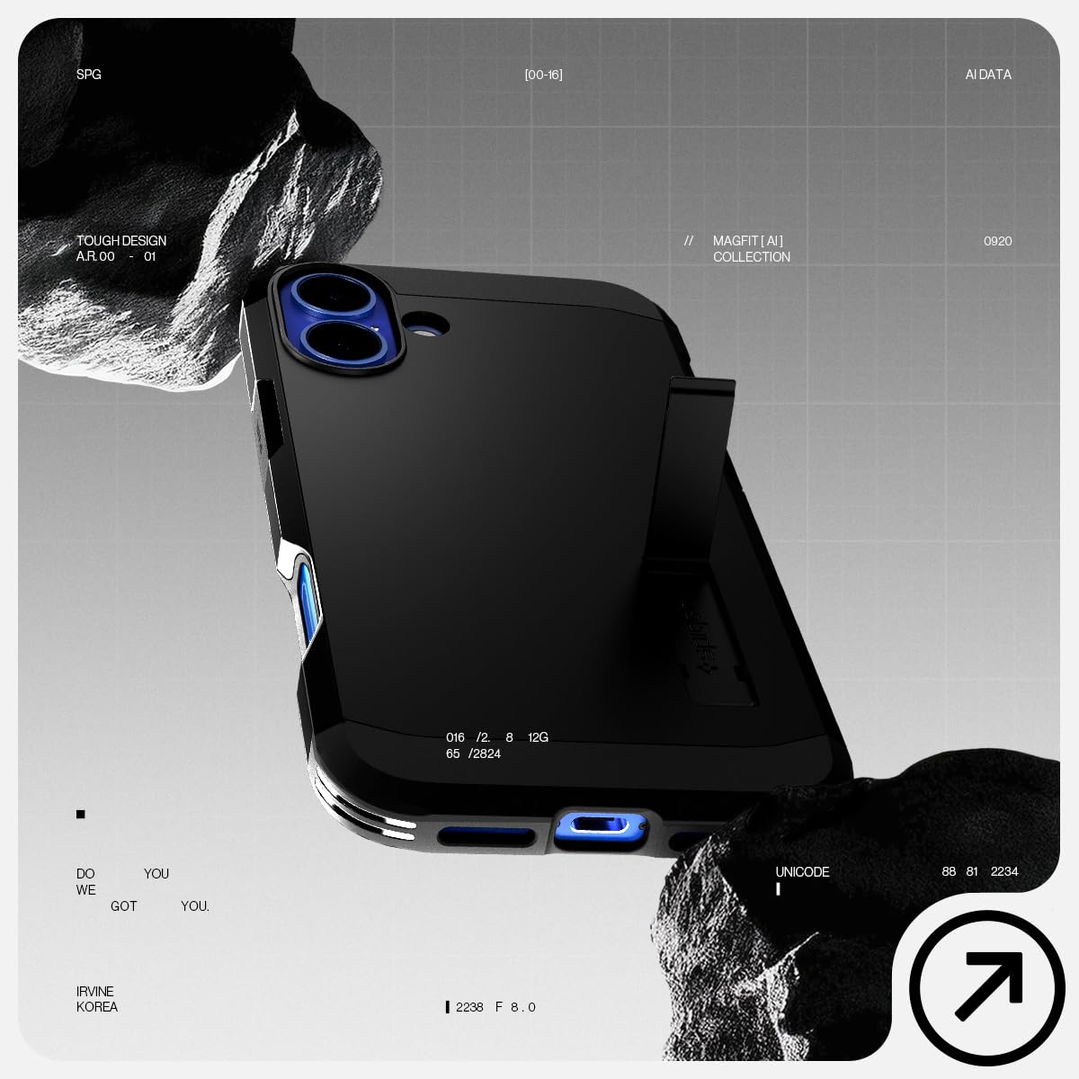 Spigen Tough Armor MagFit Designed for iPhone 15 Case (2023) [Kickstand] [Military-Grade Protection] Compatible with MagSafe - Black