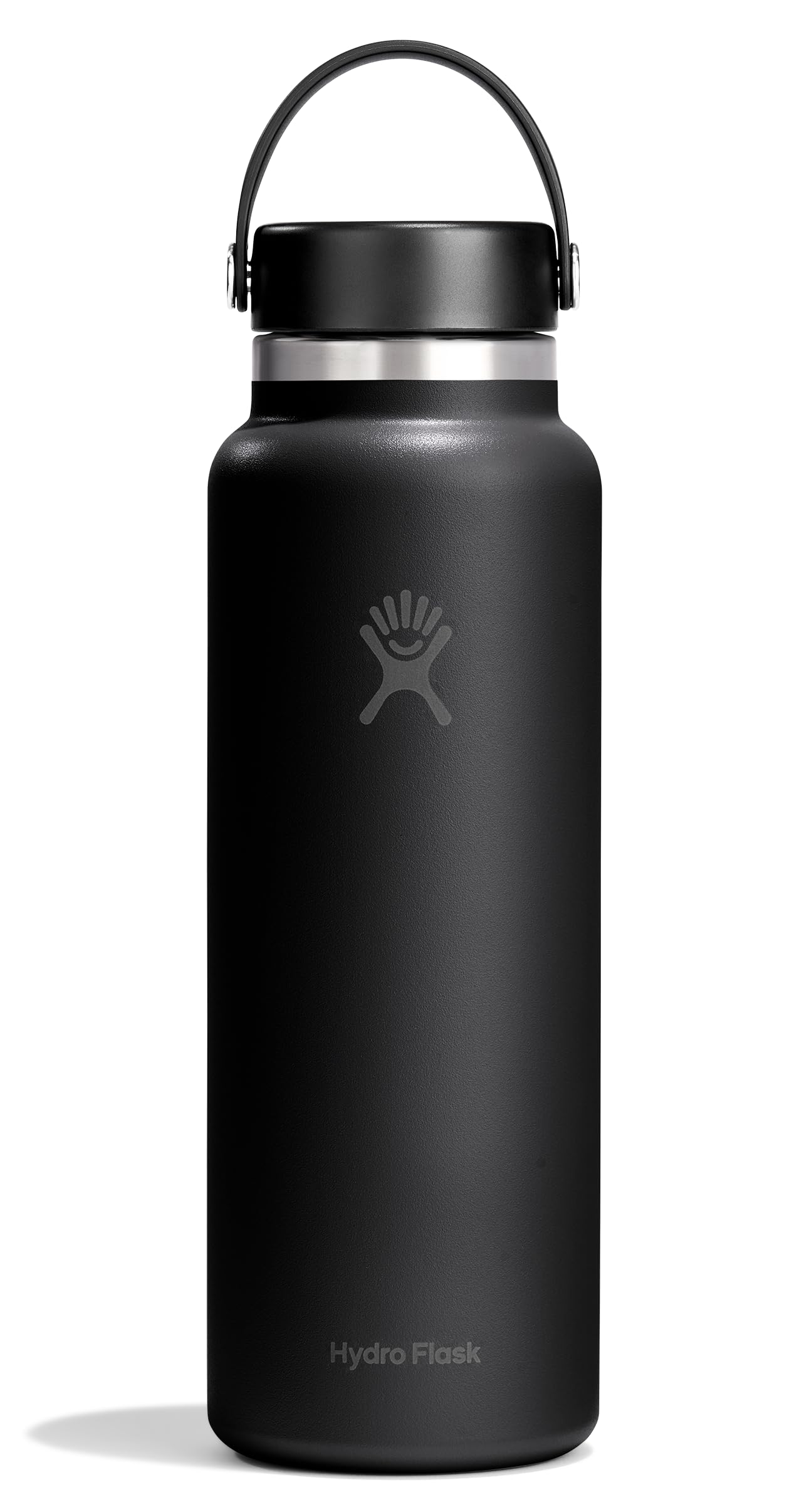 Hydro Flask Water Bottle - Insulated Stainless Steel - Wide Mouth Flex Lid, Non Spill, Leakproof and Refillable in 32 Oz White