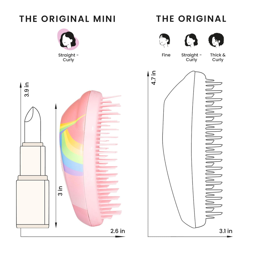 Tangle Teezer Original Detangler Brush, Dry & Wet Hairbrush for All Hair Types, Pink Fizz