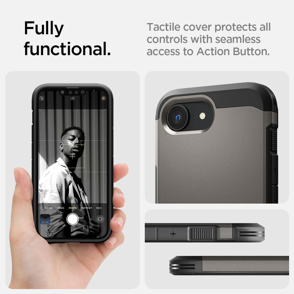 Spigen Tough Armor MagFit Designed for iPhone 15 Case (2023) [Kickstand] [Military-Grade Protection] Compatible with MagSafe - Black