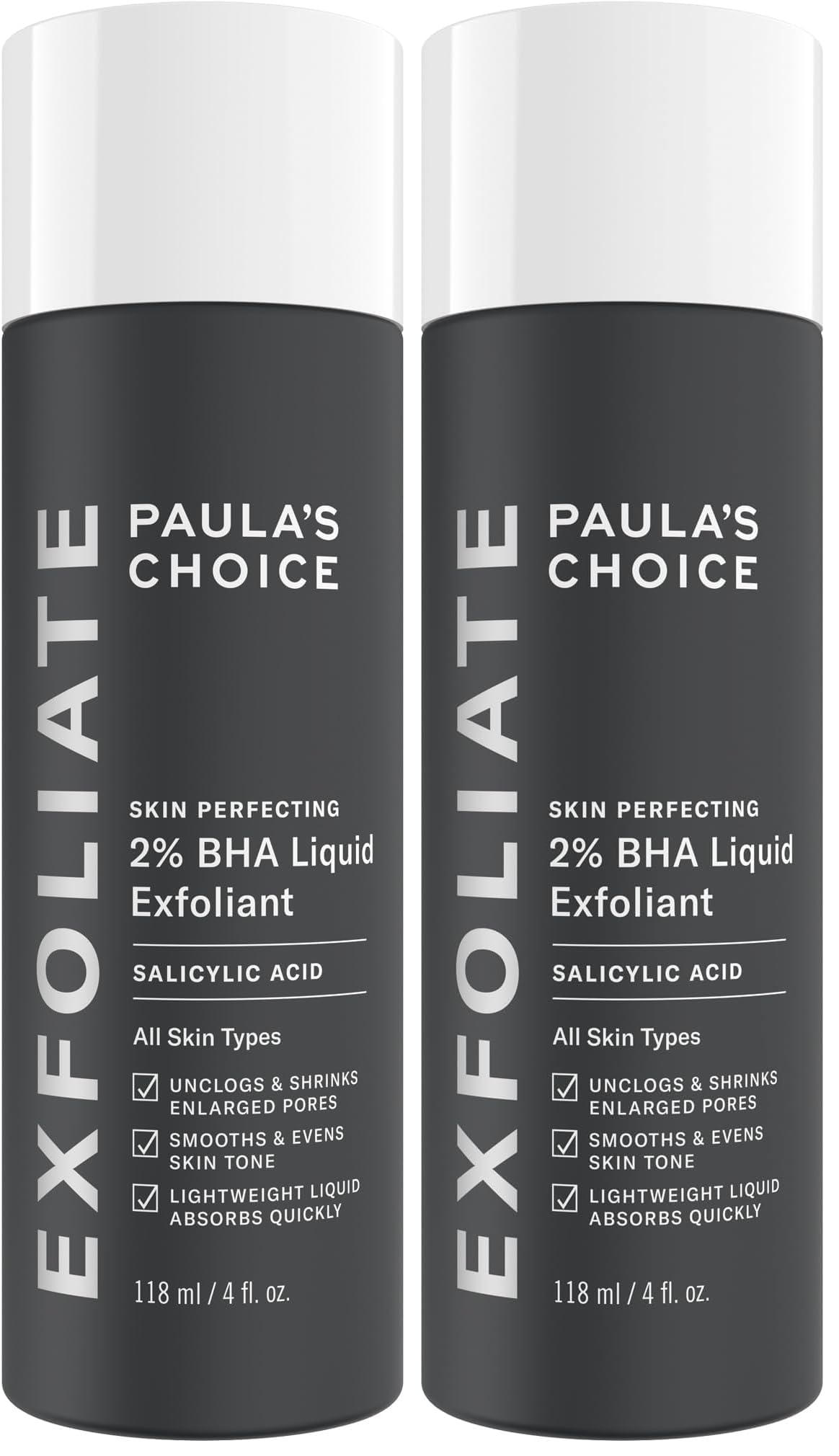 Paula's Choice SKIN PERFECTING 2% BHA Liquid Exfoliant with Salicylic Acid, Facial Polish for Enlarged Pores, Wrinkles & Fine Lines, Suitable for Blackhead-Prone Skin, Fragrance-Free