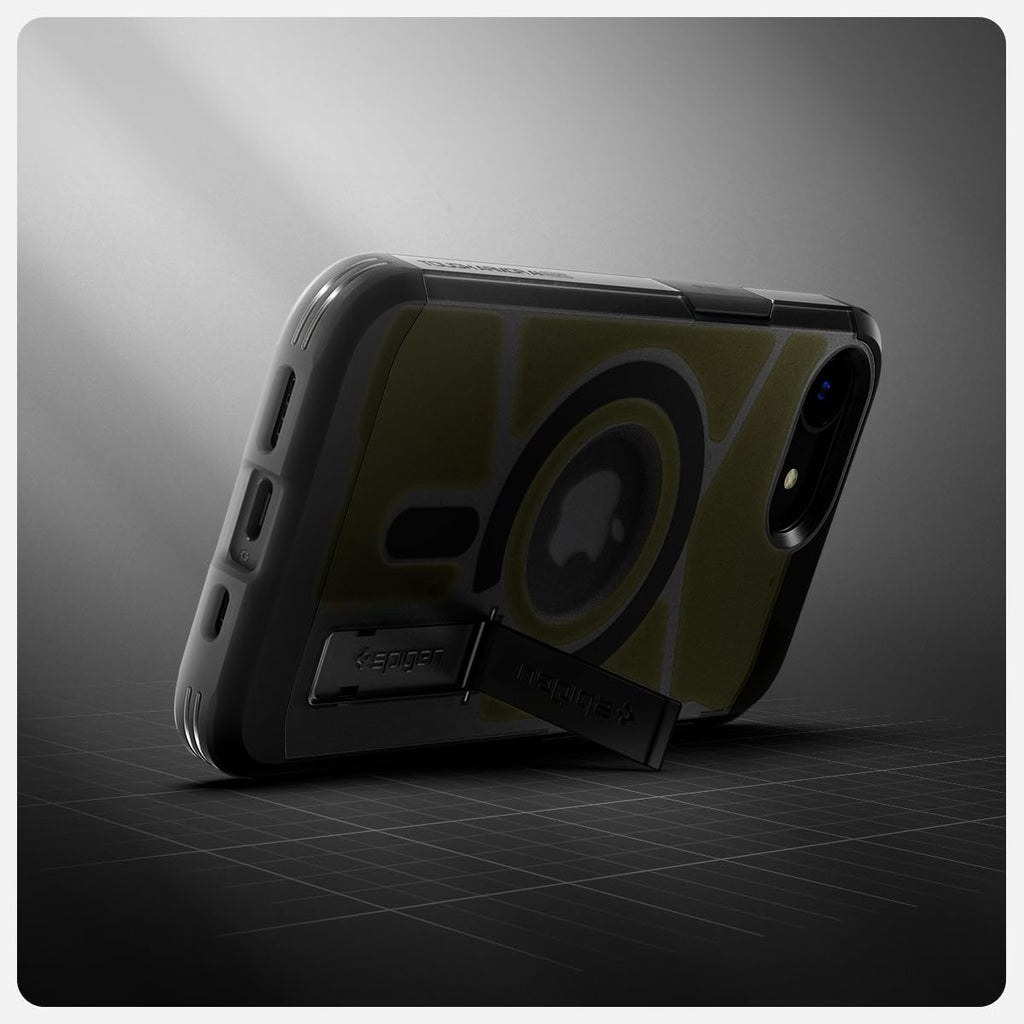 Spigen Tough Armor MagFit Designed for iPhone 15 Case (2023) [Kickstand] [Military-Grade Protection] Compatible with MagSafe - Black