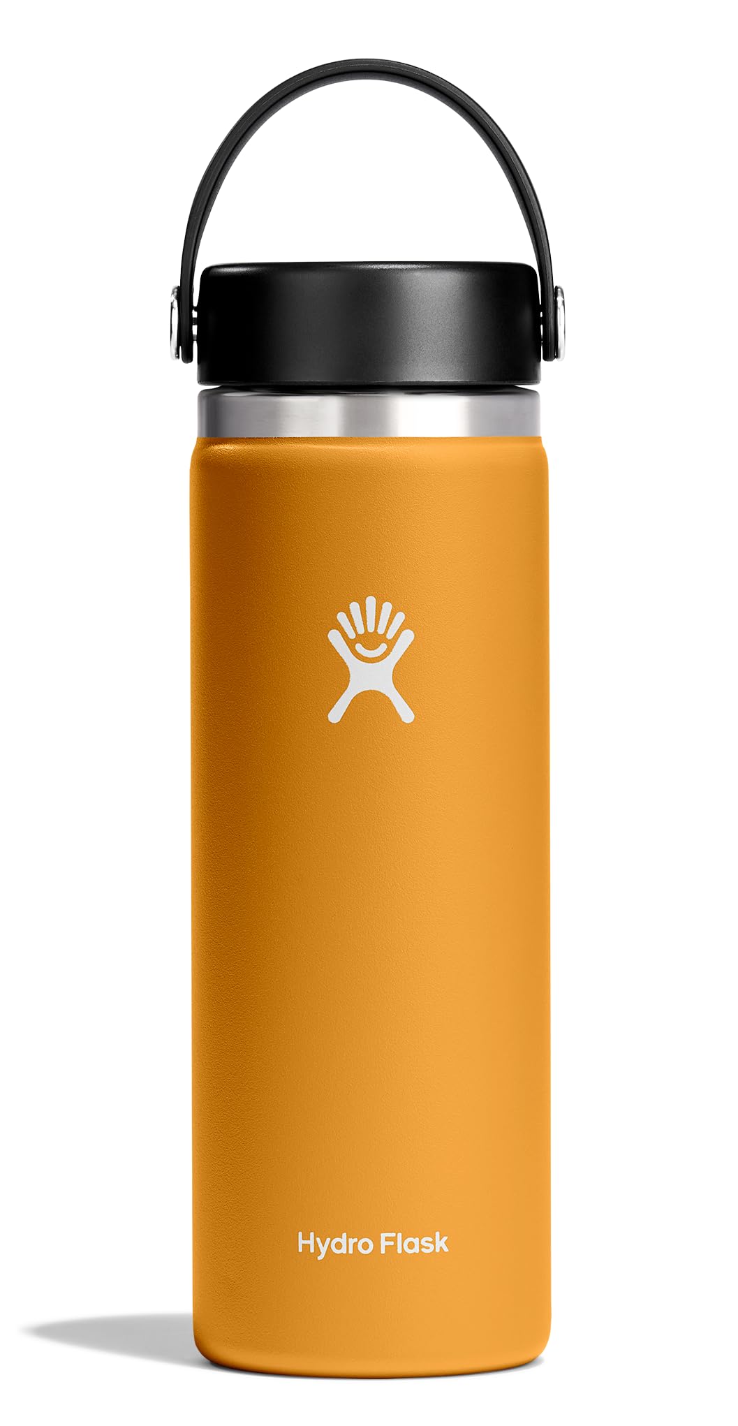 Hydro Flask Water Bottle - Insulated Stainless Steel - Wide Mouth Flex Lid, Non Spill, Leakproof and Refillable in 32 Oz White
