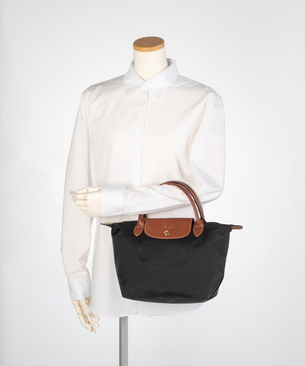 Longchamp Handbag, 1621 089 Pliage Tote Bag, Nylon/Leather