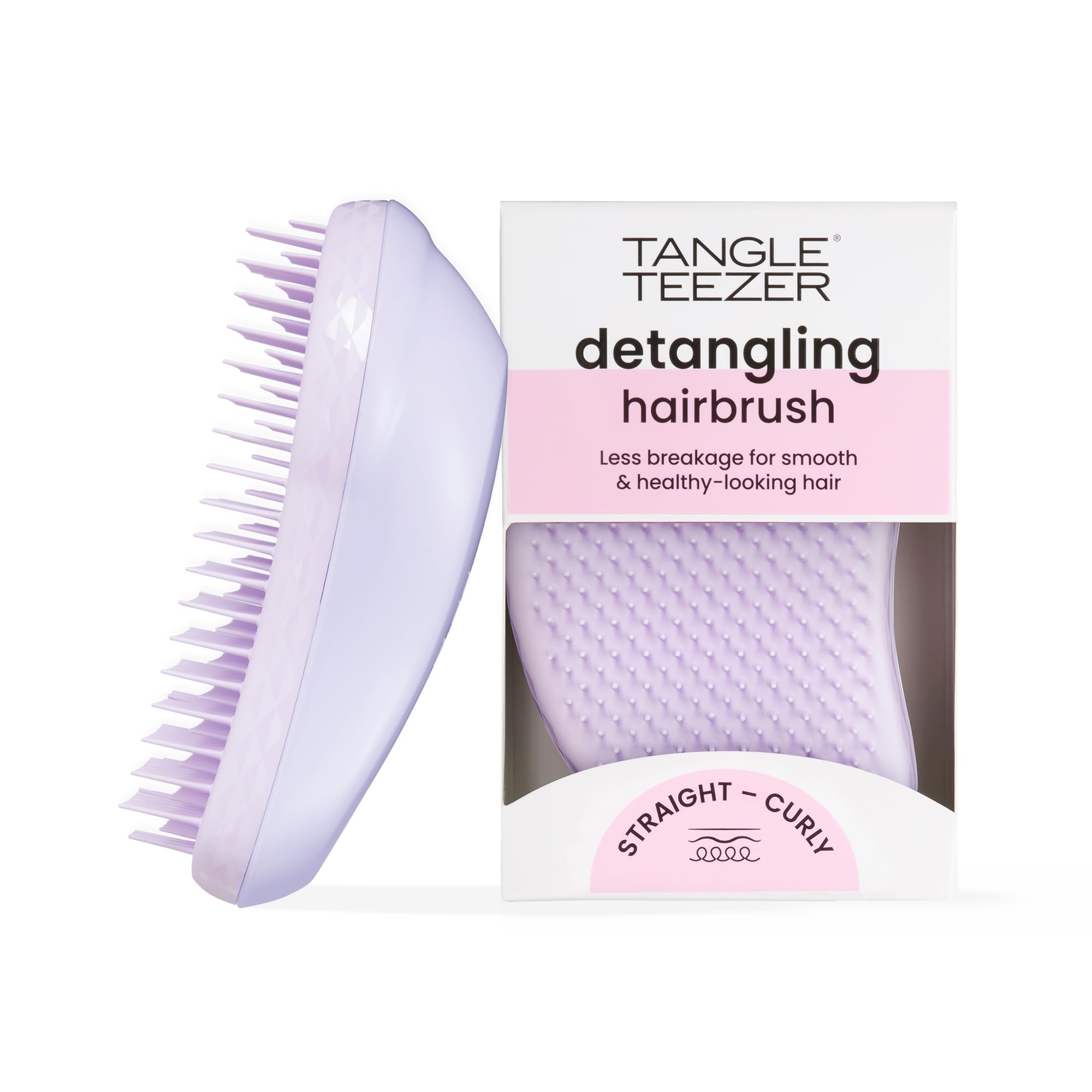Tangle Teezer Original Detangler Brush, Dry & Wet Hairbrush for All Hair Types, Pink Fizz