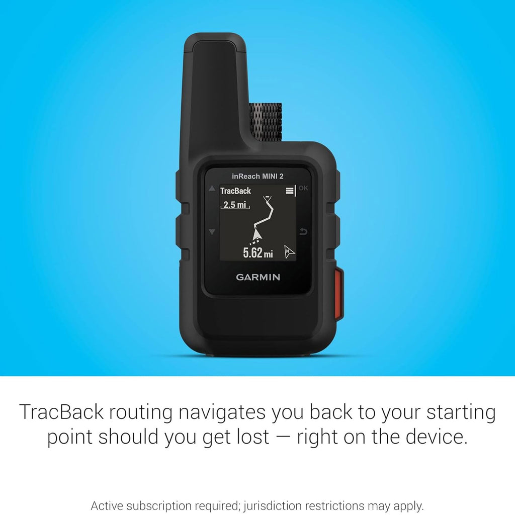 Garmin inReach Mini 2, Lightweight and Compact Satellite Communicator, Hiking Handheld, Orange - 010-02602-00