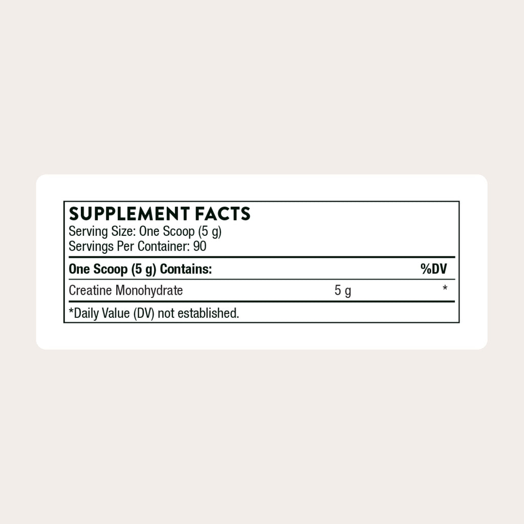THORNE Creatine - Micronized Creatine Monohydrate Powder - Support for Muscles & Cognitive Function* - for Women & Men - Unflavored - NSF Certified for Sport - 5 g per Serving - 90 Servings