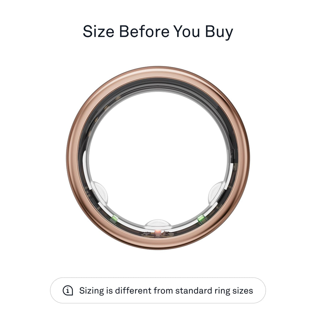 Oura Ring Gen3 Horizon - Black - Size 10 - Smart Ring - Size First with Oura Ring Gen3 Sizing Kit - Sleep Tracking Wearable - Heart Rate - Fitness Tracker - 5-7 Days Battery Life