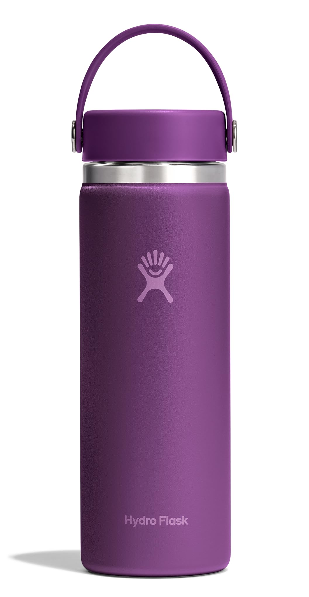 Hydro Flask Water Bottle - Insulated Stainless Steel - Wide Mouth Flex Lid, Non Spill, Leakproof and Refillable in 32 Oz White