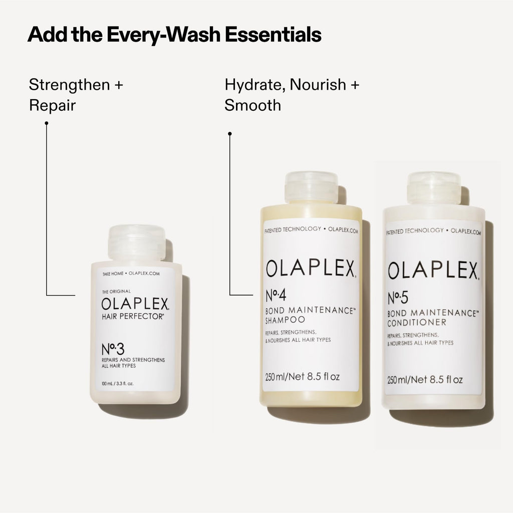 Olaplex N°.3PLUS Complete Repair Treatment: 3-minute Pre-shampoo Treatment to Immediately Repair Hair Damage for Softer, Stronger Hair | For Coily, Curly, Straight, and Wavy