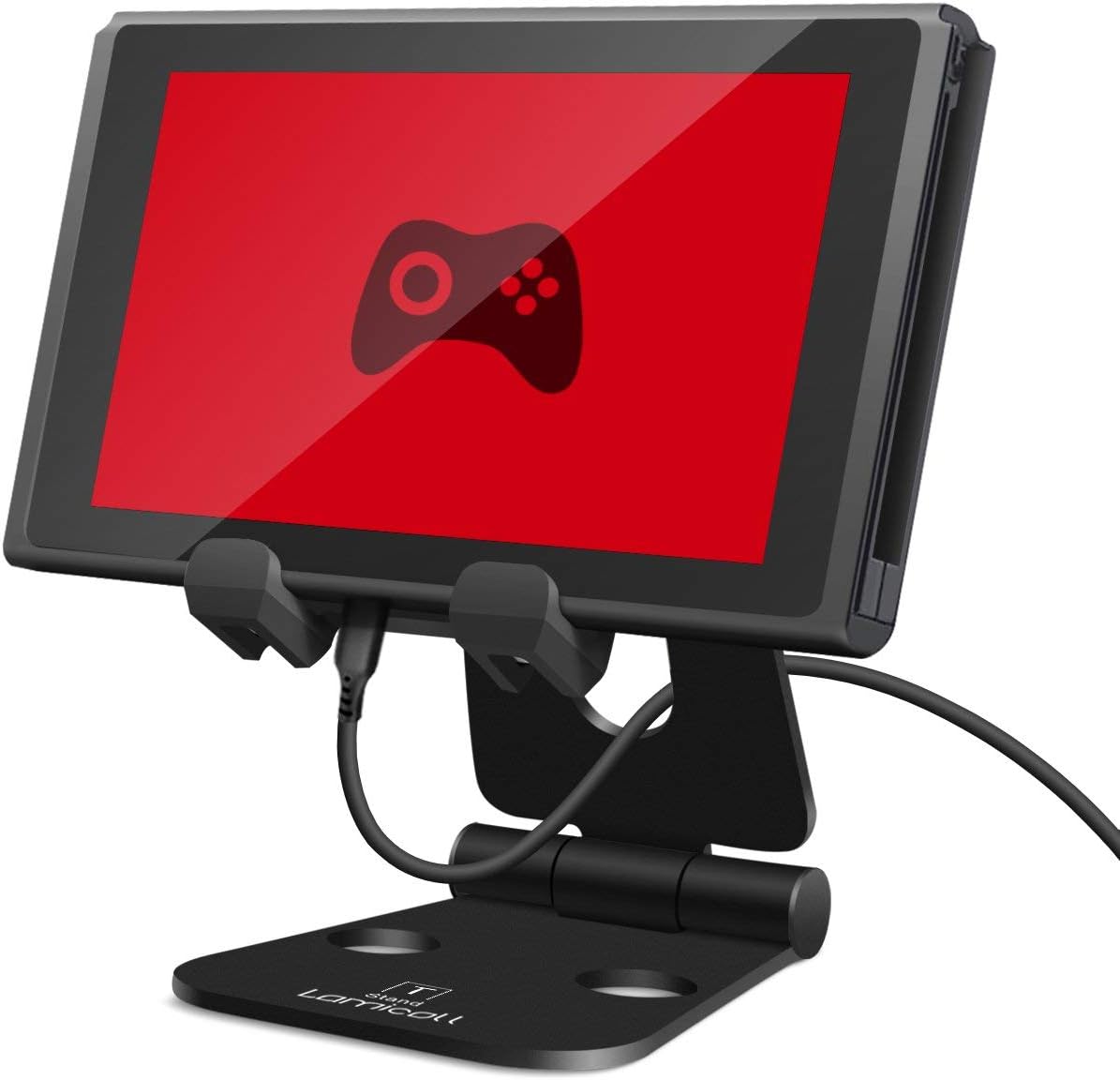 Lamicall Adjustable Phone Tablet Stand, Playstand for Switch, Foldable Desk Holder Dock, Compatible with iPad mini, 9.7'' iPad Pro Air, Phone 12 Mini 11 Pro Xs Xs Max Xr X 8 7 6 6s Plus SE (4-10'')