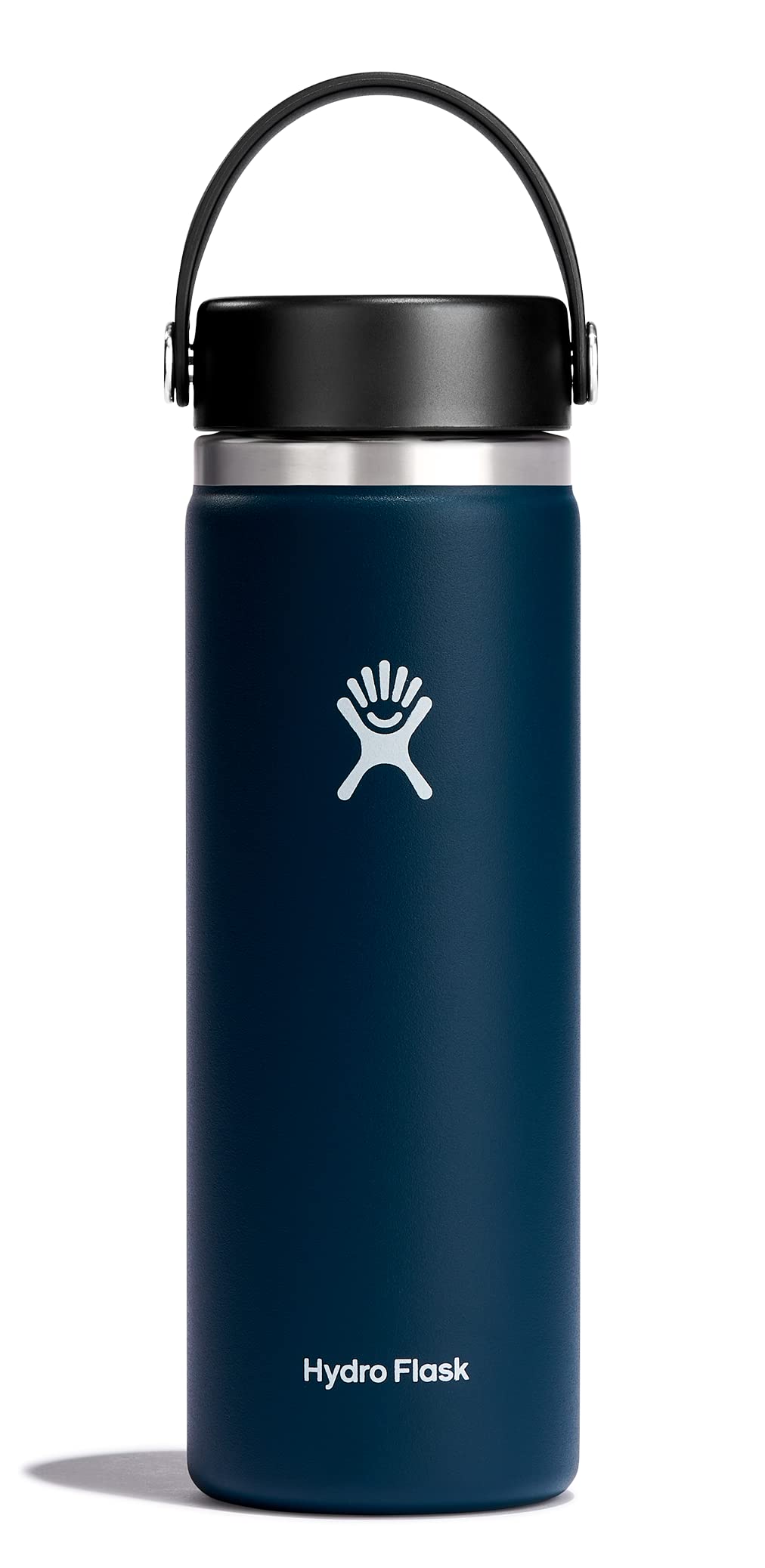 Hydro Flask Water Bottle - Insulated Stainless Steel - Wide Mouth Flex Lid, Non Spill, Leakproof and Refillable in 32 Oz White