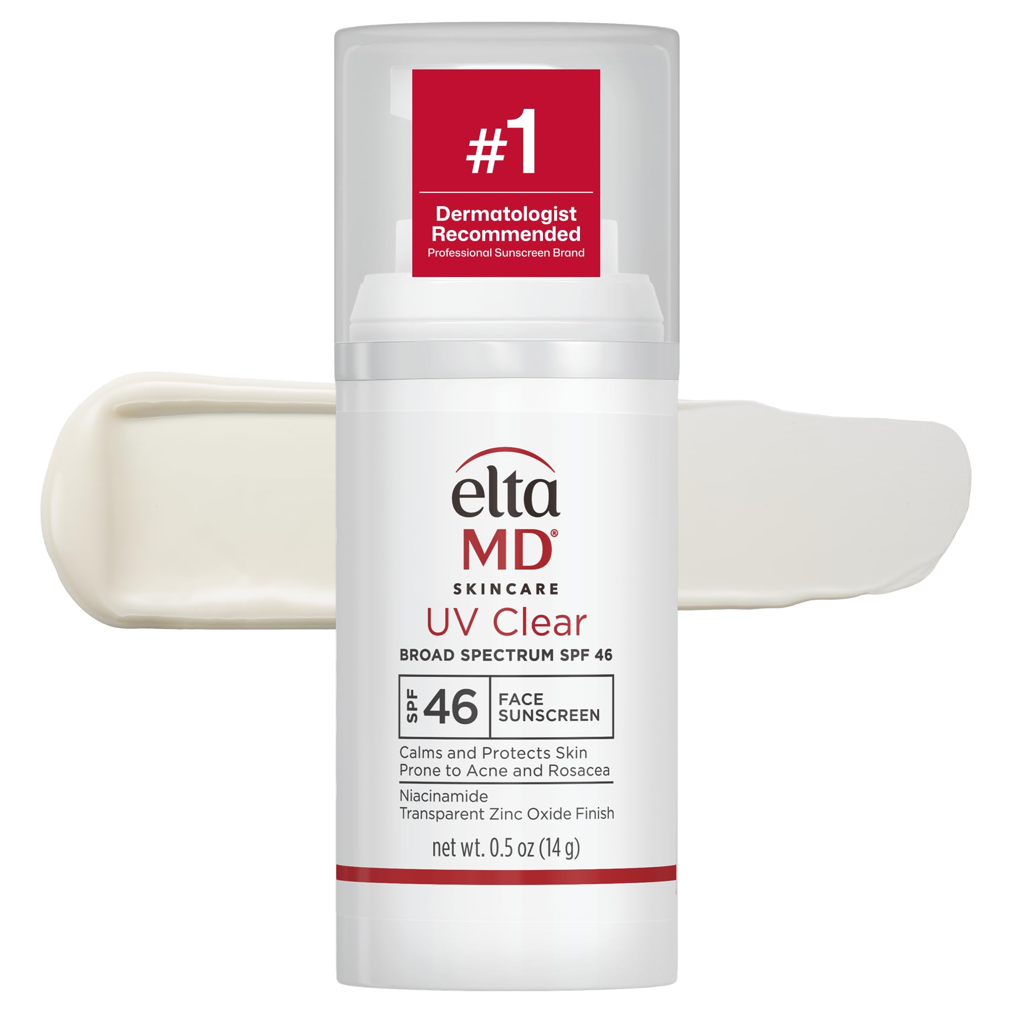 EltaMD UV Clear Tinted Face Sunscreen SPF 46, Oil Free Sunscreen for Sensitive Skin with Zinc Oxide, Dermatologist Recommended