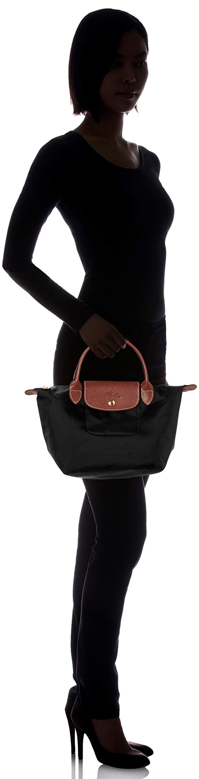 Longchamp Handbag, 1621 089 Pliage Tote Bag, Nylon/Leather