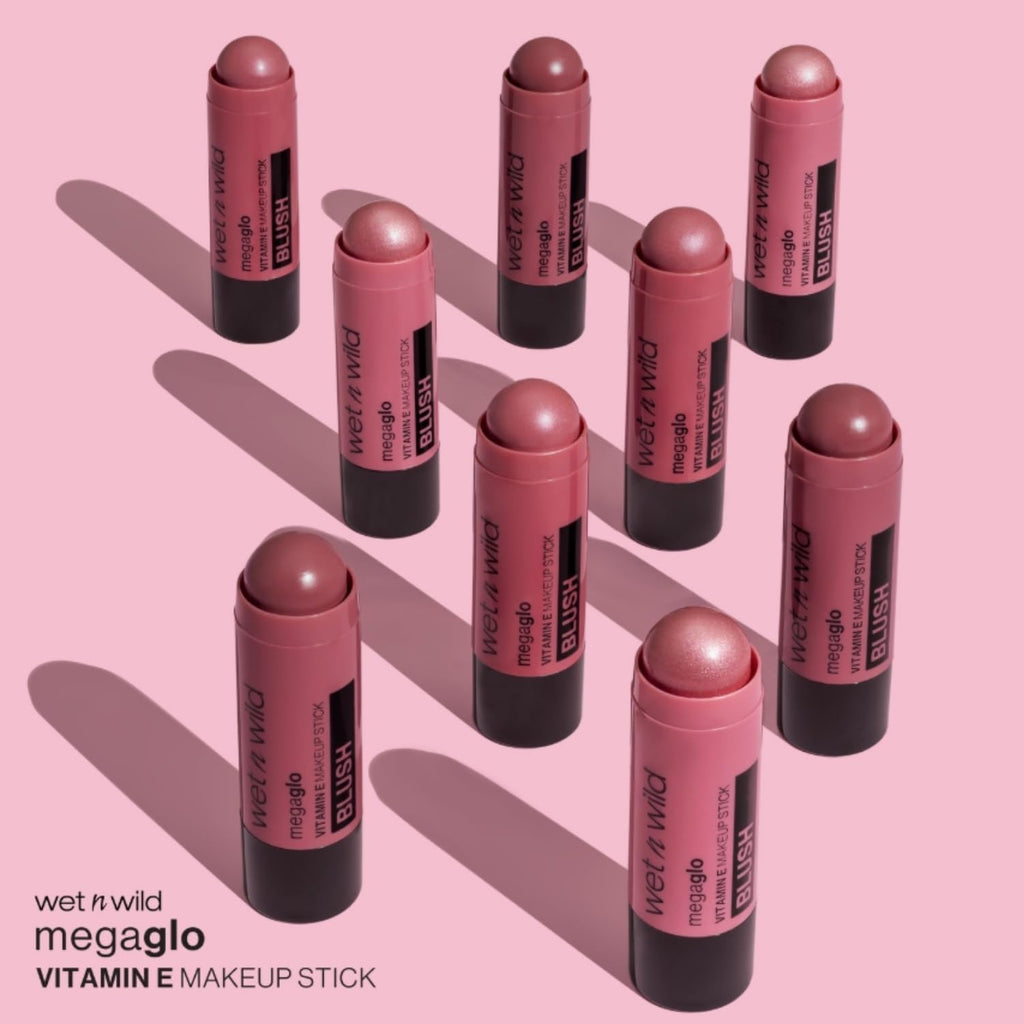 wet n wild MegaGlo Makeup Stick, Buildable Color, Versatile Use, Cruelty-Free & Vegan - When the Nude Strikes