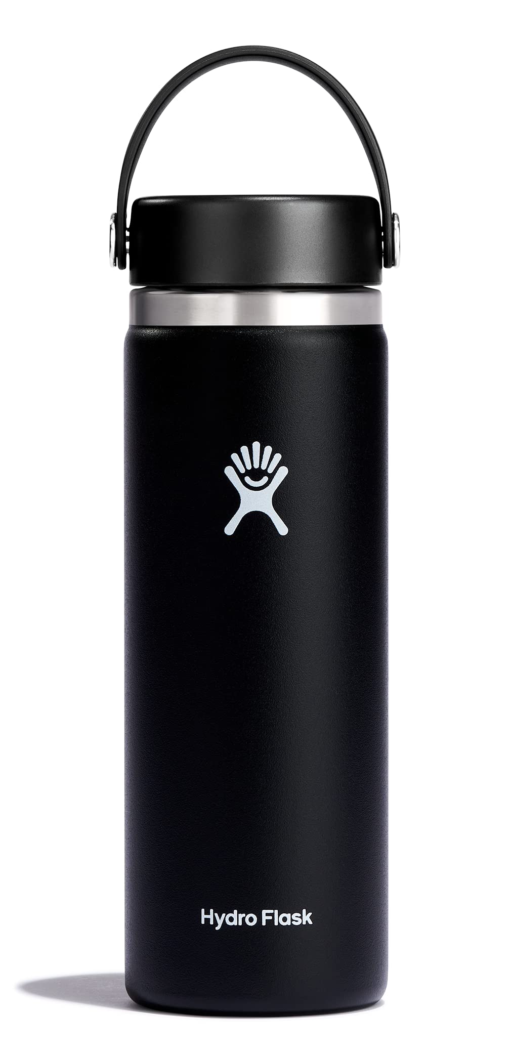 Hydro Flask Water Bottle - Insulated Stainless Steel - Wide Mouth Flex Lid, Non Spill, Leakproof and Refillable in 32 Oz White