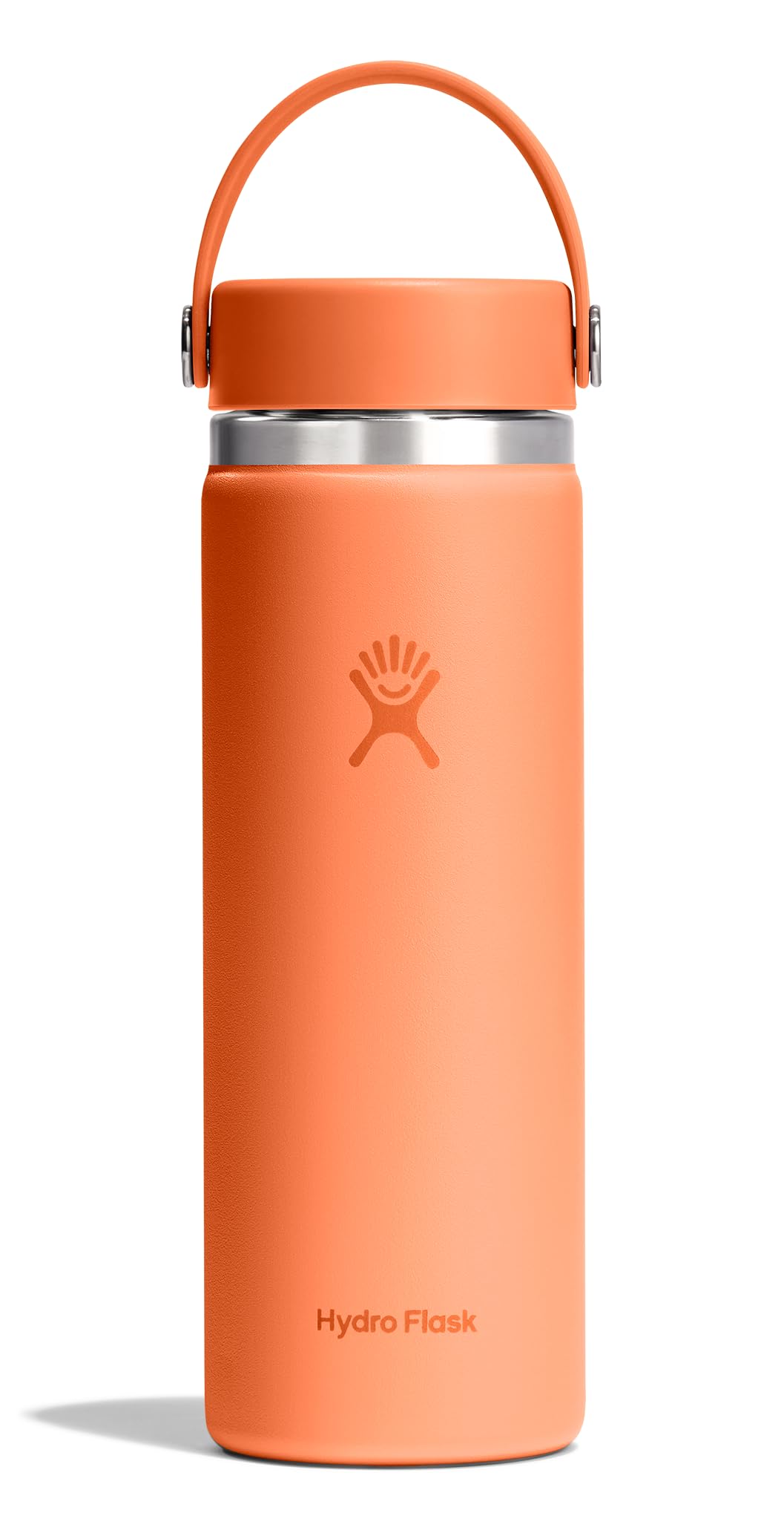 Hydro Flask Water Bottle - Insulated Stainless Steel - Wide Mouth Flex Lid, Non Spill, Leakproof and Refillable in 32 Oz White