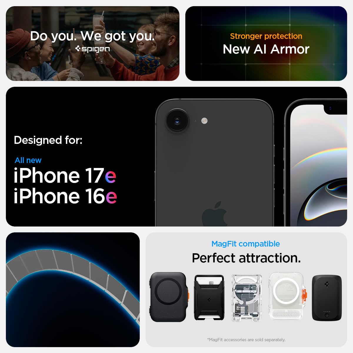 Spigen Tough Armor MagFit Designed for iPhone 15 Case (2023) [Kickstand] [Military-Grade Protection] Compatible with MagSafe - Black
