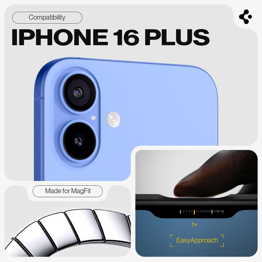 Spigen Tough Armor MagFit Designed for iPhone 15 Case (2023) [Kickstand] [Military-Grade Protection] Compatible with MagSafe - Black