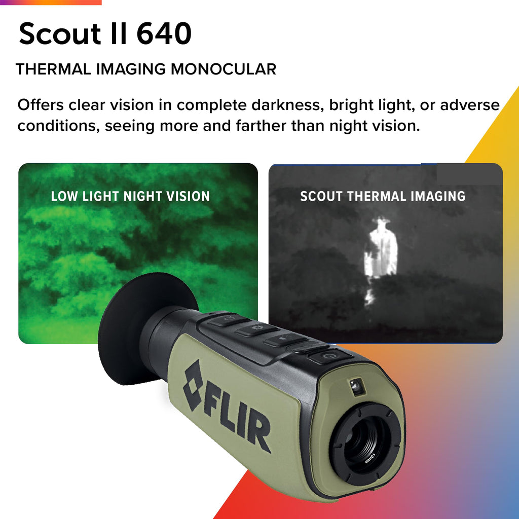 FLIR Scout TK - Compact Thermal Imaging Monocular for Wildlife Viewing, Hunting & Outdoor