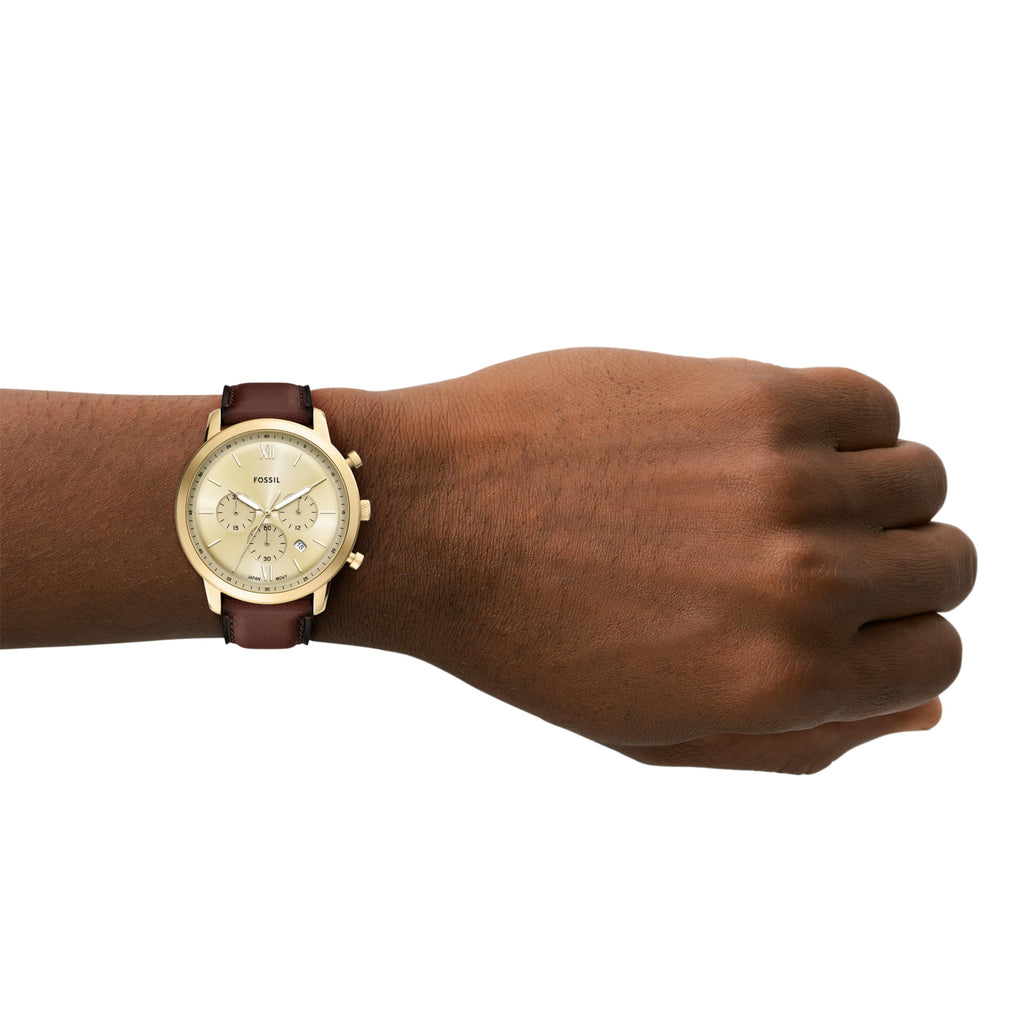 Fossil Men's Watch, Neutra Quartz Stainless Steel Chronograph Watch for Men