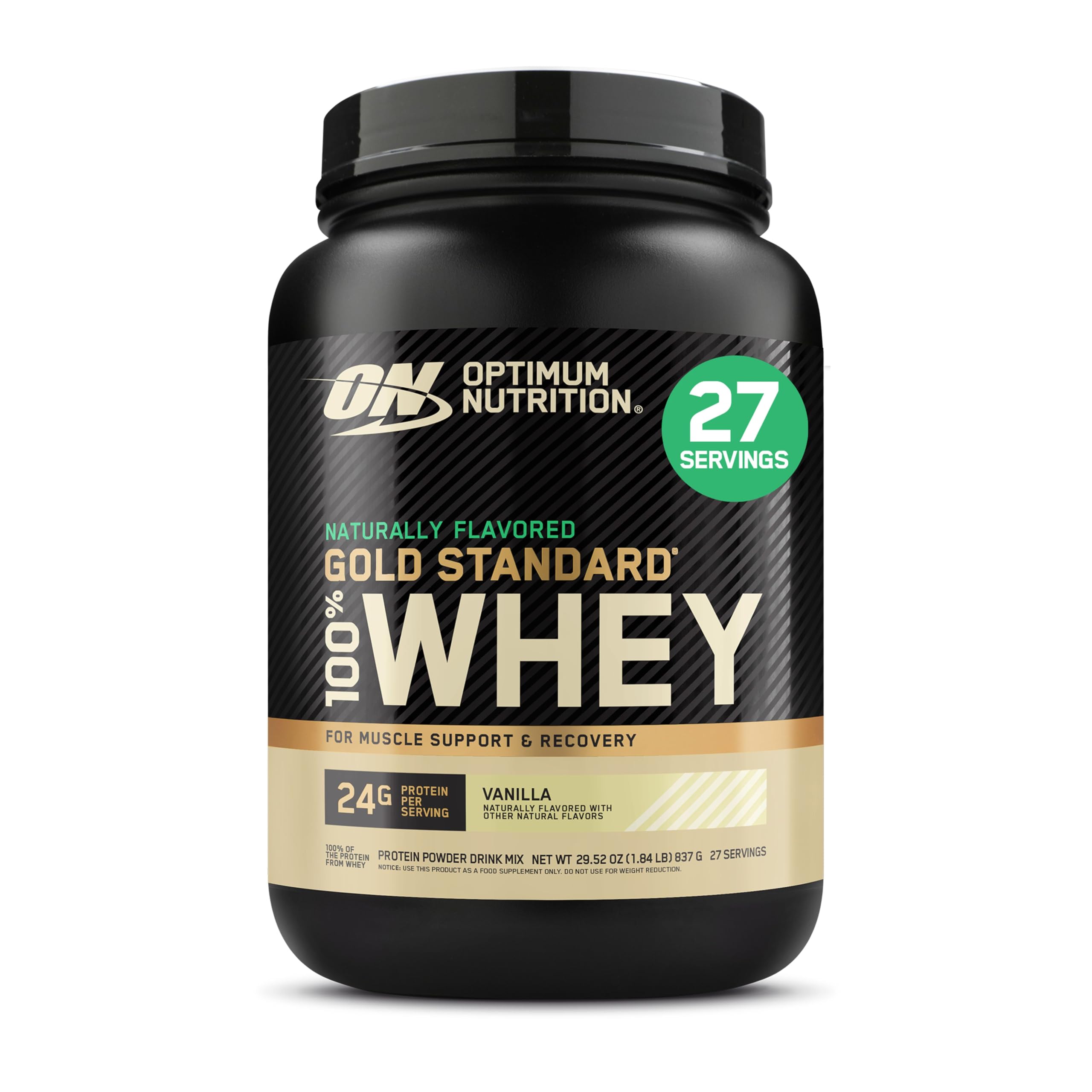 Optimum Nutrition Gold Standard 100% Whey Protein Powder, Double Rich Chocolate, 5 Pound (Packaging May Vary)
